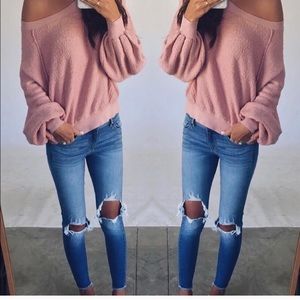 Free people found my friend sweatshirt